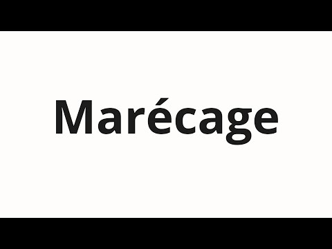How to pronounce Marécage