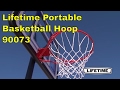 Lifetime Basketballs 90073 Portable Basketball Hoop 44 Backboard Goal
