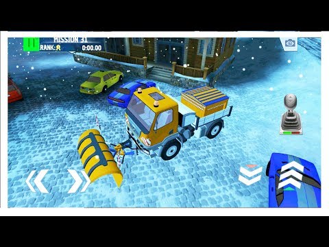 Roundabout 2: A Real City Driving Parking Sim // Snow Cleanıng Game! - Android Gameplay FHD