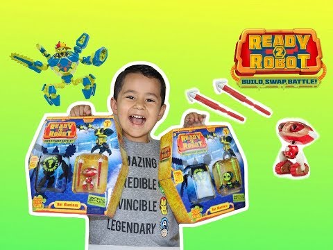 READY 2 ROBOT 봇 블래스터 장난감 언박싱, 슬라임 로봇 장난감 리뷰