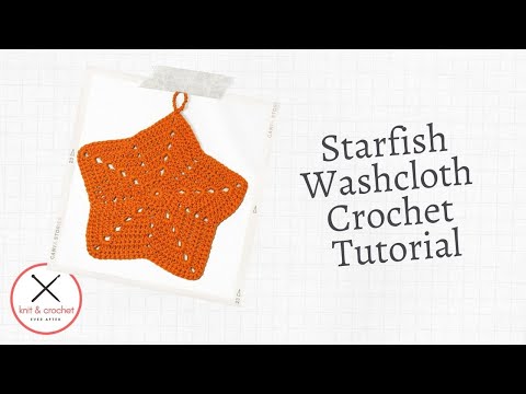 Starfish Washcloth Free Crochet Pattern Workshop ~ Cute Crochet Washcloth Tutorial and Free Pattern