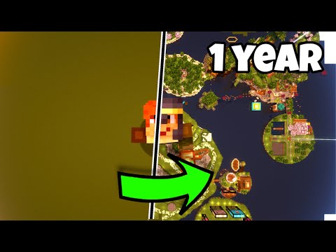 Surviving 1 Year in Minecraft Superflat - EPIC World Tour