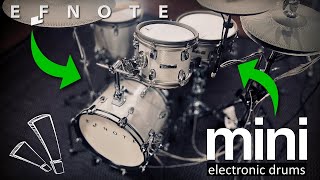Video thumbnail for Small but pack a punch - EFNOTE mini electronic drums studio playing by digitaldrumming