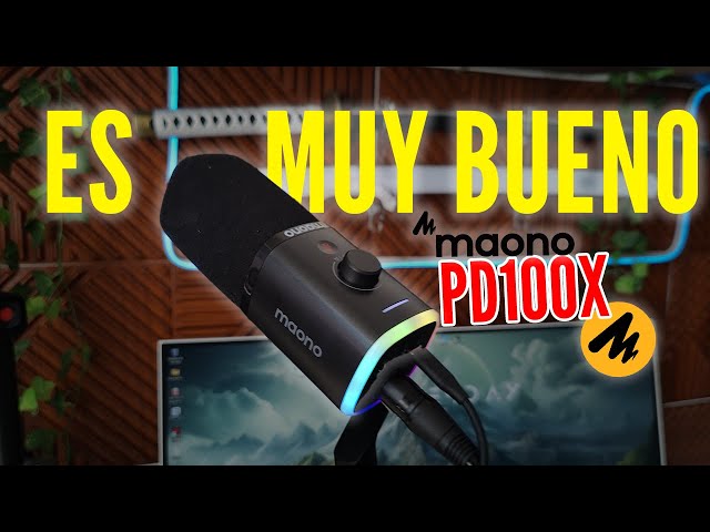 Vídeo relacionado con MAONO Microfono Gaming Dinámico: Micrófono USB/XLR para Streaming y Podcasting, Microphone con Software, botón de Silencio y Ganancia, para Grabación de PC Gaming, PS4 PS5, PD100X