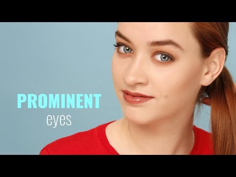 Eyeshadow application for prominent eyes