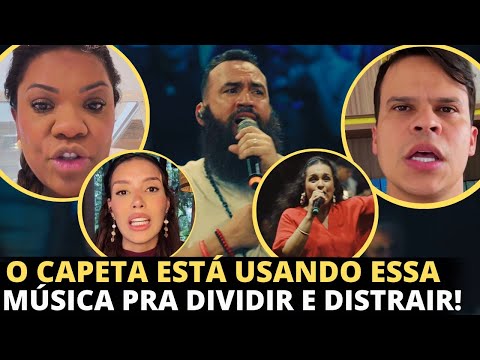 Elizeu Rodrigues and Raquel Lima warn about Marco Telles' song "Auê (A Fé Ganhou)".