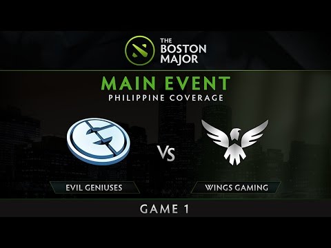 Evil Genuises vs Wings Gaming | Boston Major | Playofffs | Game 1