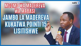 Katambi auzima mgomo wa madereva Dar, “Jambo la kukata pointi lisitishwe”