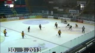 preview picture of video '2013.03.30. Fribourg NHL torna: Rangers Budapest - Predators Dijon    2:0'