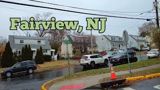 Walking tour in the northwestern section of Fairview, New Jersey, USA