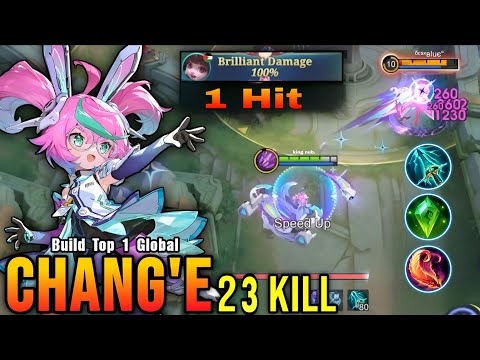 24 Kills!! Chang'e 1 Hit Damage Build 2025 || Build Top 1 Global Chang'e Gameplay || MLBB 