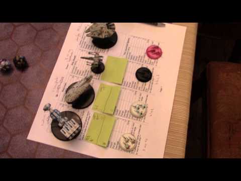 Spaceship battles Ron has a huge pile of cards and a ship shirt Ethan gets 2nd MVI 0104