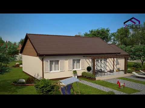 Z8 GP  - Gotowy projekt domu z poddaszem użytkowym we współczesnym stylu do 100 m2