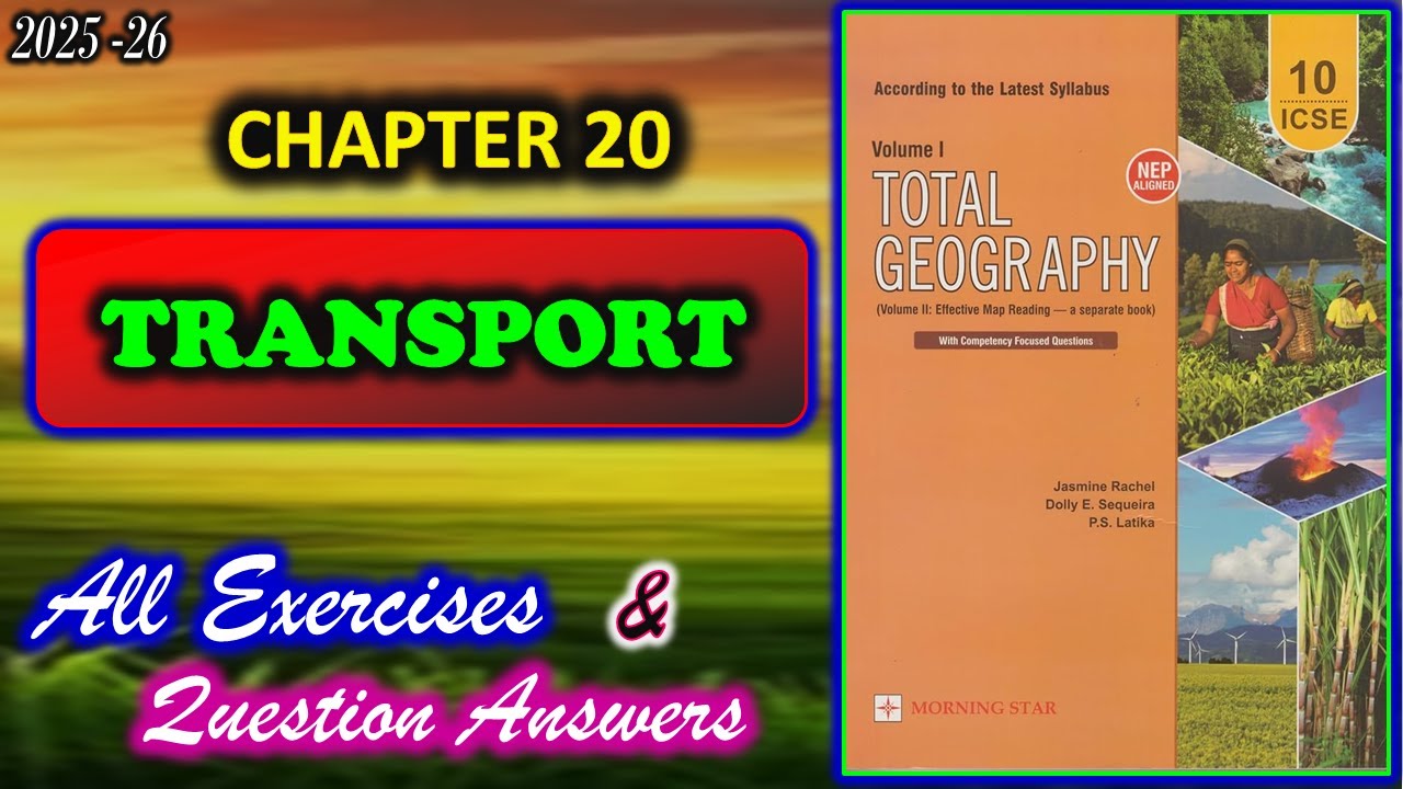 Transport | Class 10 Geography |Chapter 20 | All Answers | 2025-26