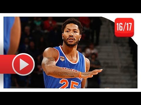 Derrick Rose Full Highlights vs Pistons (2016.11.01) - 19 Pts