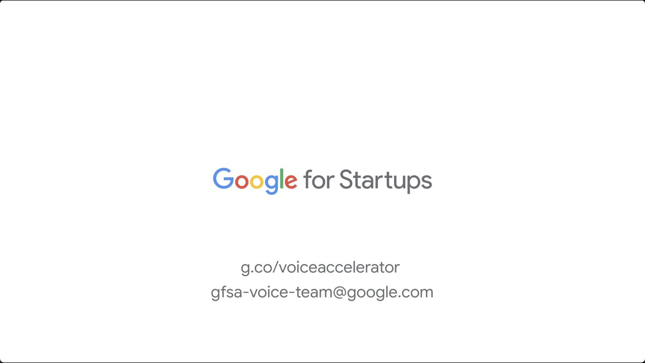Google for Startups Accelerator: Voice AI - Demo Day 2021