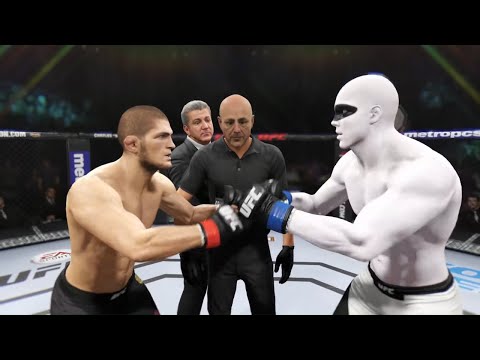 Khabib Nurmagomedov vs. White Ninja - EA Sports UFC 2 - Crazy UFC 👊🤪