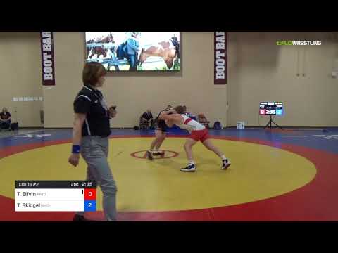 2018 Marine Corps US Open/UWW Junior Freestyle 74 Con 16 #2 - Trevor Elfvin (PRTC) Vs. Tanner Skid