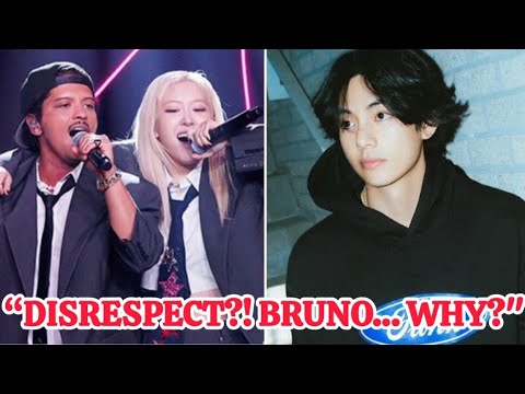 Bruno Mars in Trouble After Comparing Rosé to PSY… But NOT BTS?! 🔥#kpop#rosé#brunomars#bts#blackpink