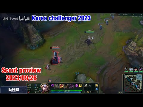 Scout proview 2023/09/26 leblanc galio leesin Korea challenger | LNG Scout第一视角
