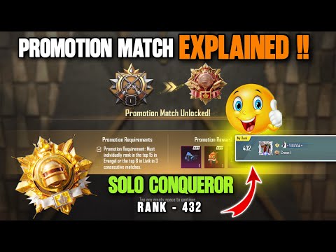 🇮🇳DAY 06 : PROMOTION MATCH EXPLAINED - RANK “432” SOLO CONQUEROR TIPS.