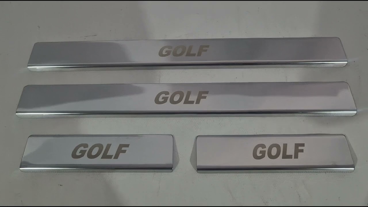Volkswagen Golf 6 2008–2014 Dørtrinslister Carmos V2 (4 stk., rustfrit stål) Video 1