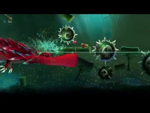 August Hylse vs Rayman Legends "Bigger Fish"" (ps4, Sony Playstation 4 gameplay)