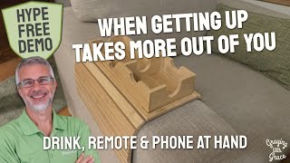 Everything in Reach Without Getting Up - Couch Arm Tray