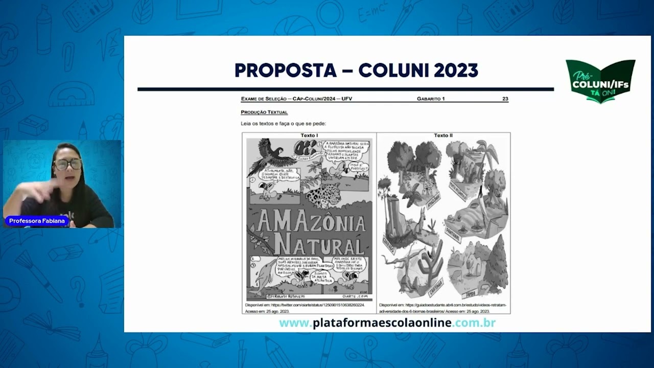 Redação - Profa. Fabiana - COLUNI