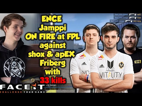 ENCE Jamppi ON FIRE at FPL vs shox & apEX & friberg with 33 kills in Nuke