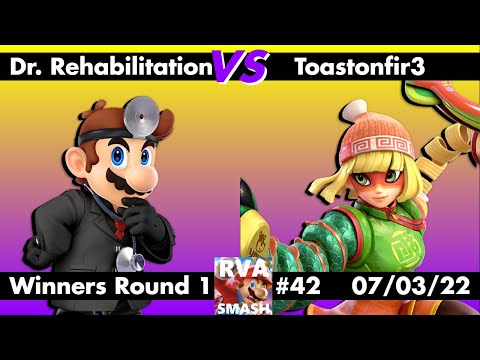 RVA Smash #42: Dr. Rehabilitation (Dr. Mario) vs Toastonfir3 (Min Min) - Winners R1 - Ultimate SSBU