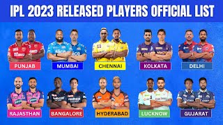 IPL 2023 Released Players List Tamil | CSK MI RCB KKR SRH RR PBKS DC GT LSG | IPL 2023 News Tamil