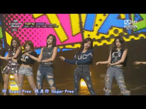 【HD繁體中字】 141009 T-ara  - Sugar Free  @MCountdown