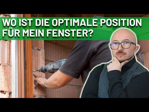 Einbauposition Fenster bei der Sanierung und Neubau? Mitte Laibung oder wie genau?