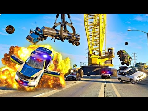 Claw Of Carnage Extreme BeamNG  Drive Car Chase 🚧🔥#007
