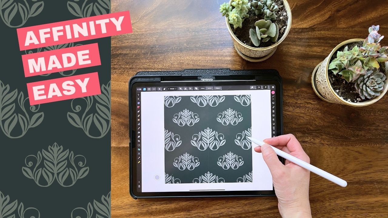 💡 Learn Affinity Designer: EASY Repeat Pattern Tutorial for Beginners #ipadart #affinitydesigner