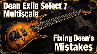 Video thumbnail for Fixing Dean's Cheap Korean Exile Select 7 Multiscale Kahler SNBB Guitar - Part 2 by Brutes Magootes