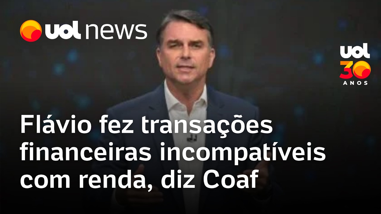 Coaf aponta R$ 1,3 milhão movimentados por Flávio em 3 meses e repasse para quitar mansão