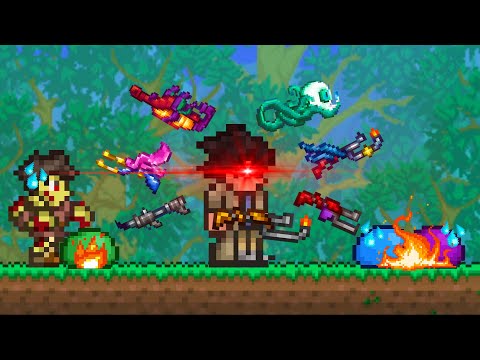 Terraria, But I Can Only Use Flamethrowers...