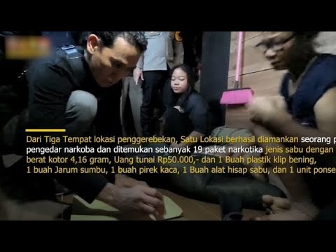 POLRES MUSI BANYUASIN GEREBEK KAMPUNG RAWAN PEREDARAN NARKOTIKA