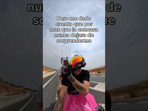Nunca conoceré a mi novia del todo 😅 #motorcycle #motos #couple #parejas