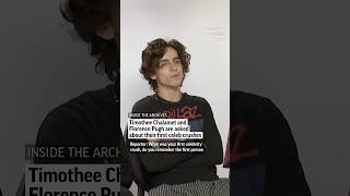 Download lagu From the archives: Timothee Chalamet and Florence Pugh are asked about their first celeb crushes mp3