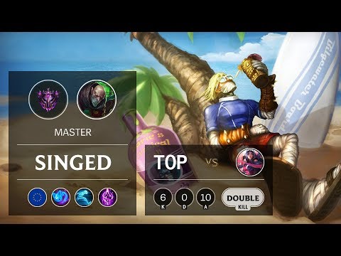 Singed Top vs Irelia - EUW Master Patch 9.8