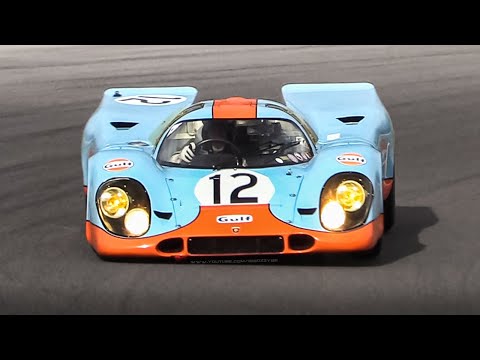 Porsche 917K (917-008) w/ Gulf Livery racing on track!