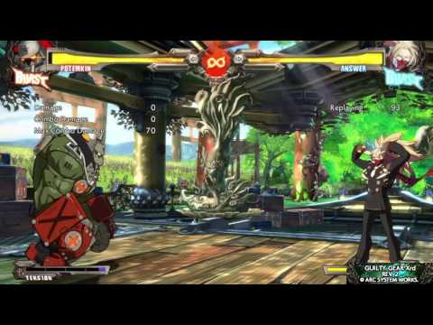 Guilty Gear Xrd REV 2 DEMO You can Fu#%#% reflect the beam Taunt as Potemkin WTF