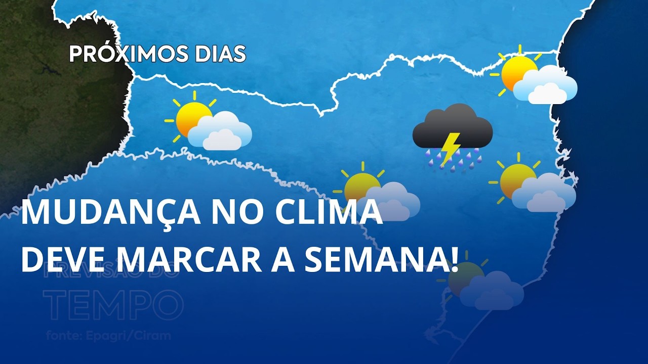 Mudança no clima deve marcar a semana! ⛈️