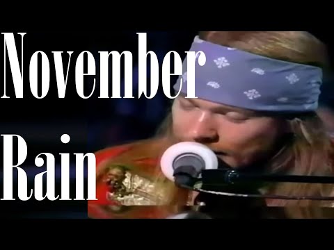 Guns 'N Roses ft. Elton John - November Rain - Live [On-Screen Lyrics]