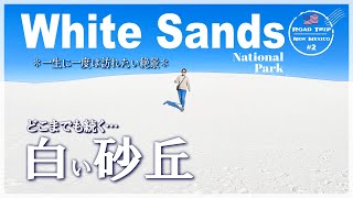 🇺🇸【ニューメキシコ】#2　ホワイトサンズ国立公園｜白い砂丘に巨大ピスタチオの農園へ…