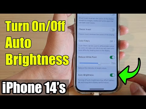 iPhone 14's/14 Pro Max: How to Turn On/Off Auto-Brightness