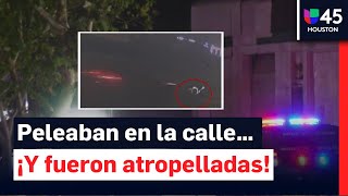 ¡Tragedia en Houston! Atropello mortal durante pelea callejera de dos mujeres queda grabado en video